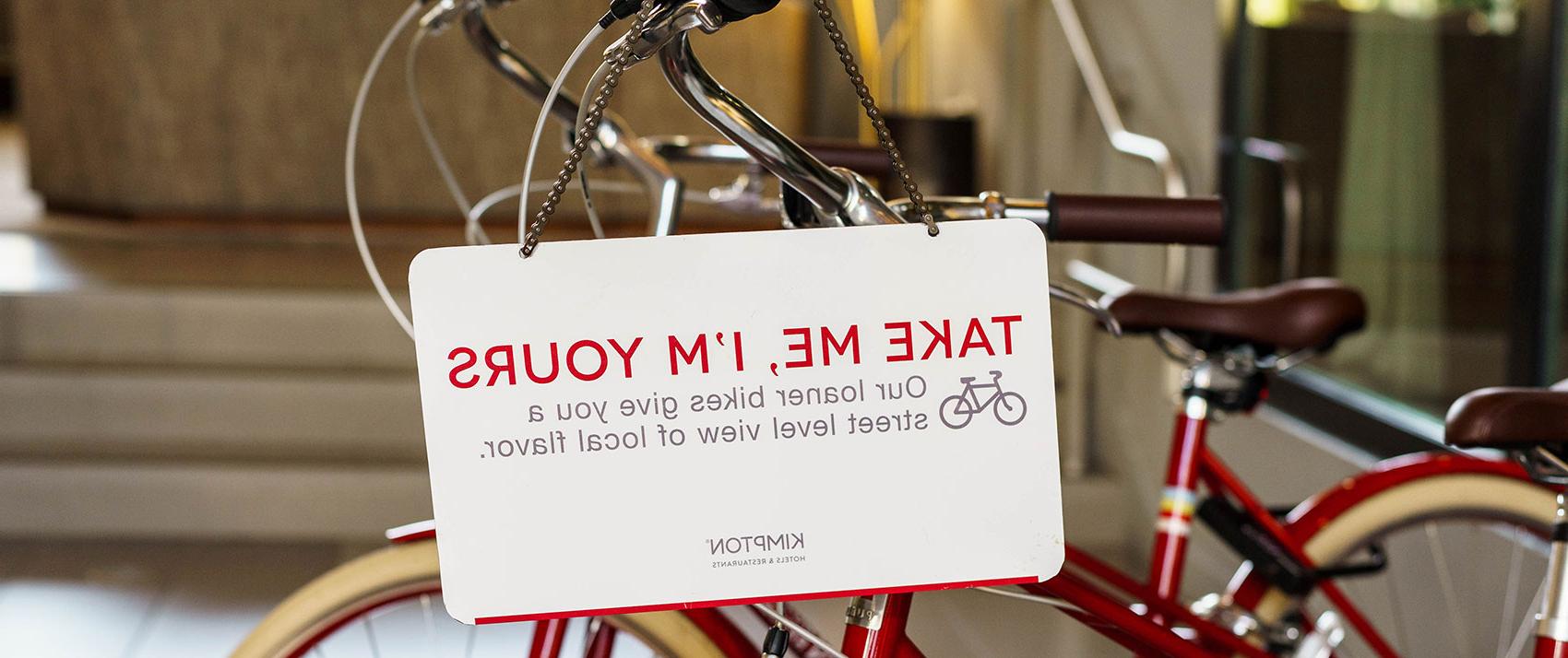 complimentary hotel loaner bicycles